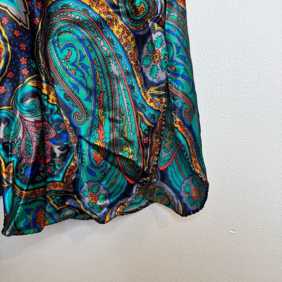 California Dynasty Vintage Paisley 2 Piece Sleep Dress and Robe Size S/M NWT - Picture 7 of 7